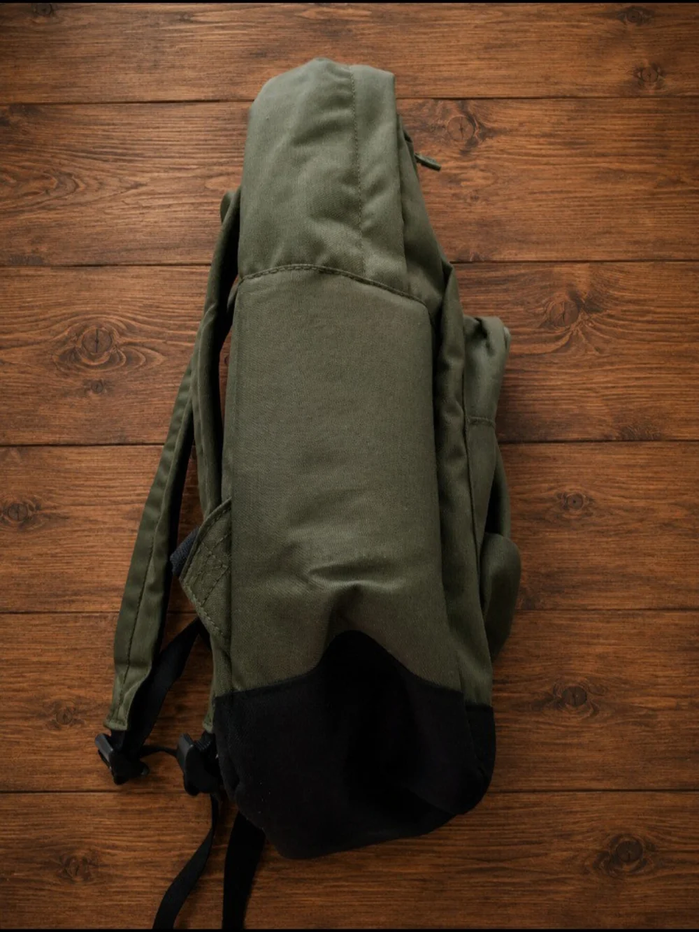 AS Colour Olive Green Black Backpack Aptive Embroidered